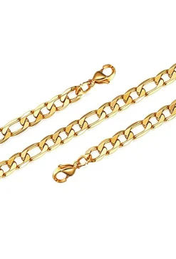 Necklace Figaro Mesh collierfigaro4mm