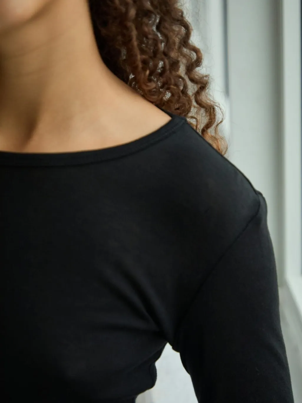 Nella Fine Rib Blouse 167271