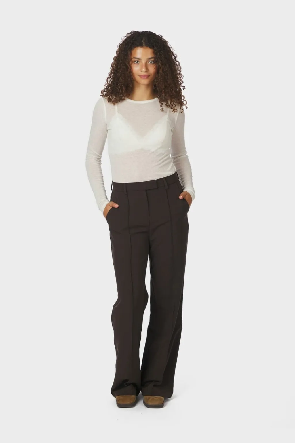 Nella Fine Rib Blouse 167271