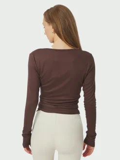 Nia Jersey Wrap Blouse 165501