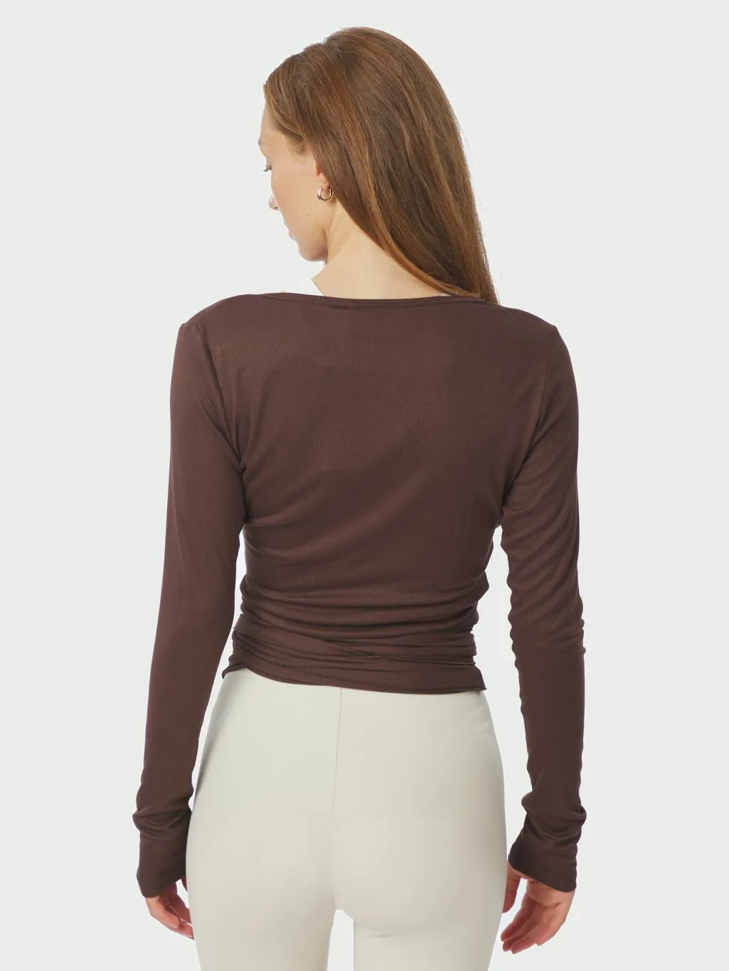 Nia Jersey Wrap Blouse 165501