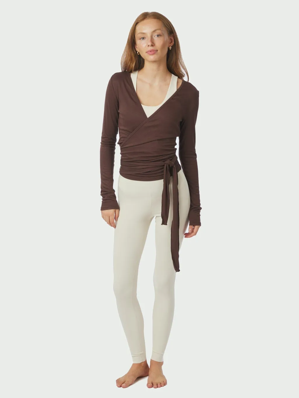 Nia Jersey Wrap Blouse 165501