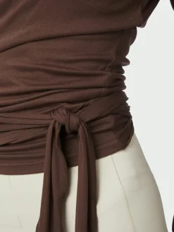 Nia Jersey Wrap Blouse 165501