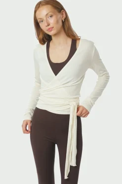 Nia Jersey Wrap Blouse 165501