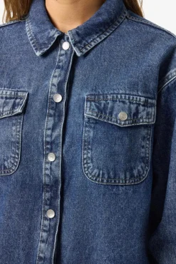 Nmalva L/S Denim Dress Az351Mb Fwd