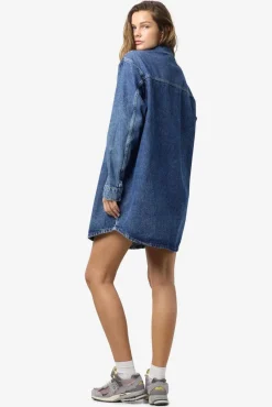 Nmalva L/S Denim Dress Az351Mb Fwd