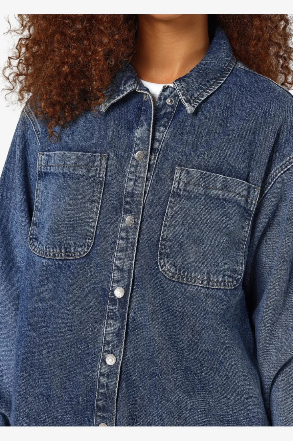 Nmalva L/S Denim Shacket Az351Mb