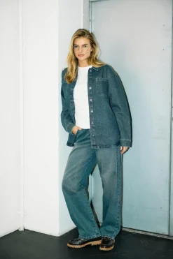 Nmalva L/S Tinted Washed Shirt Az449Mb