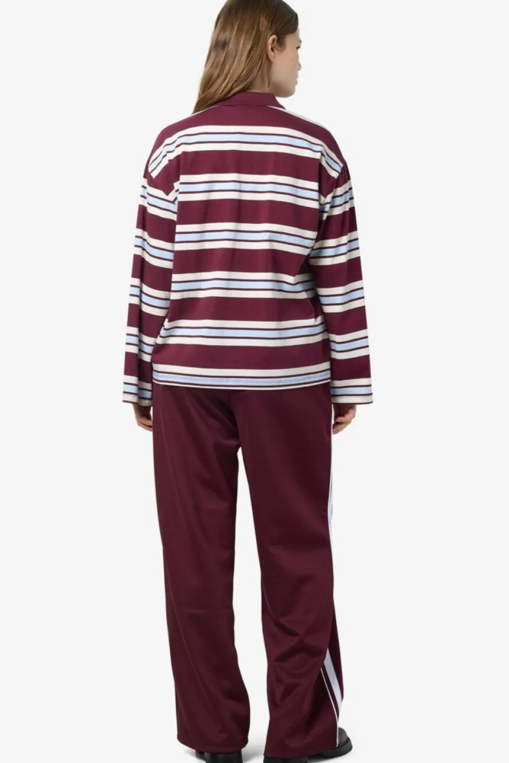 Nmaura L/S Striped Polo Shirt