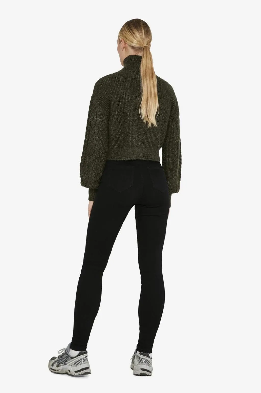 Nmcallie Skinny Black Jeans Fwd