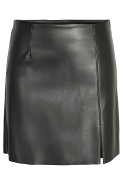 Nmclara Penny Pu Slit Skirt