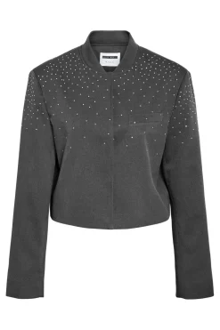 Nmellie Rhinestone Cropped Jacket Fwd