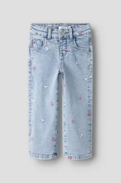 Nmfrose Wide Emb Jeans 2633-Fr