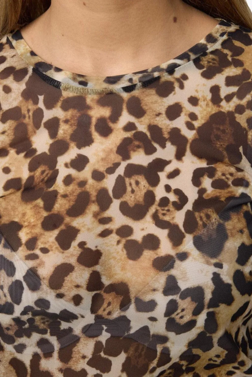 Nmjudith L/S Mesh Top Bg Fwd