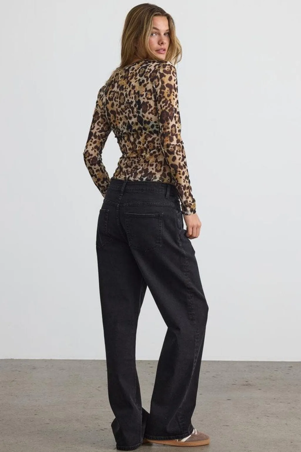 Nmjudith L/S Mesh Top Bg Fwd