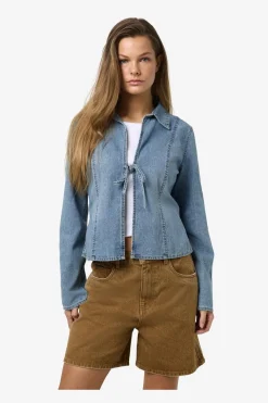 Nmmaisy L/S String Denim Shirt Bs031Lb