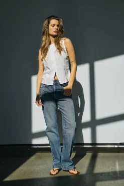 Nmmonica Straight Jean Az221Db