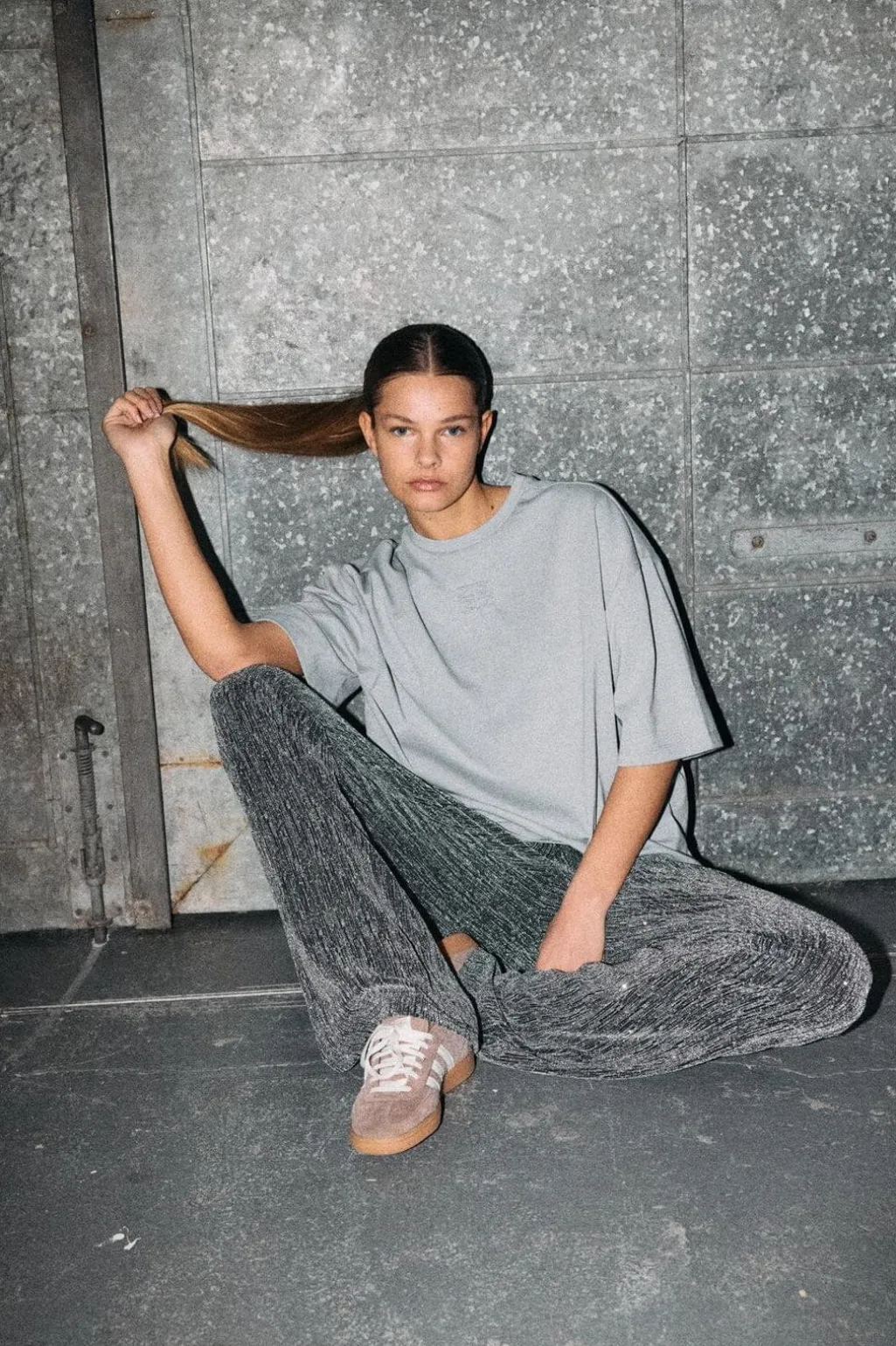 Nmnadine Glitter Embos T-Shirt