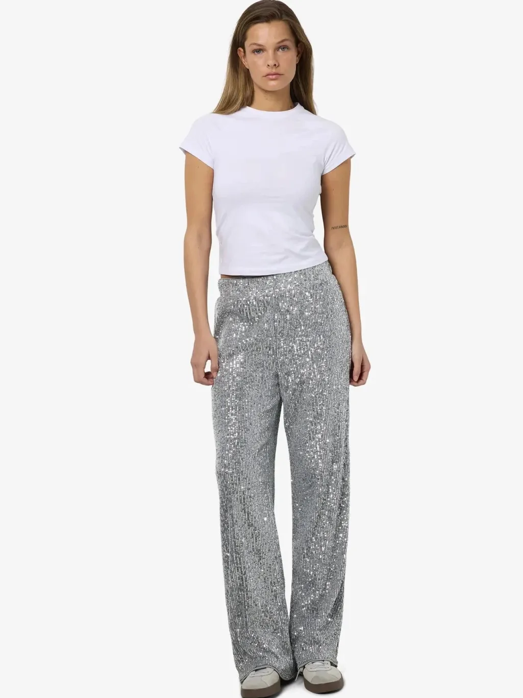 Nmscarlet Sequin Wide Pants