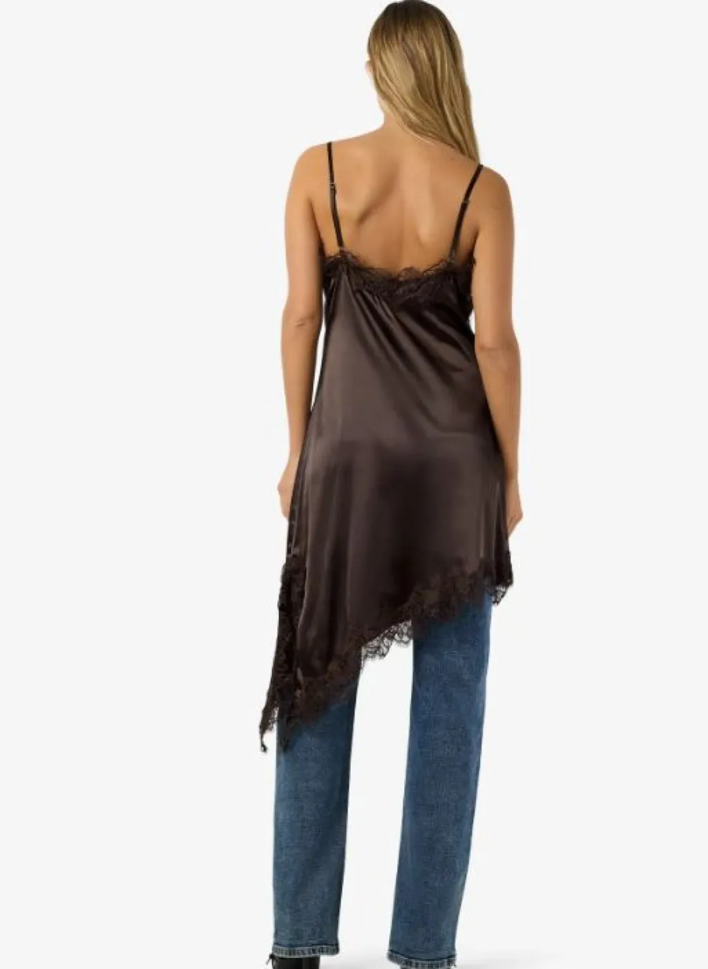 Nmsofie S/L Satin Lace Dress