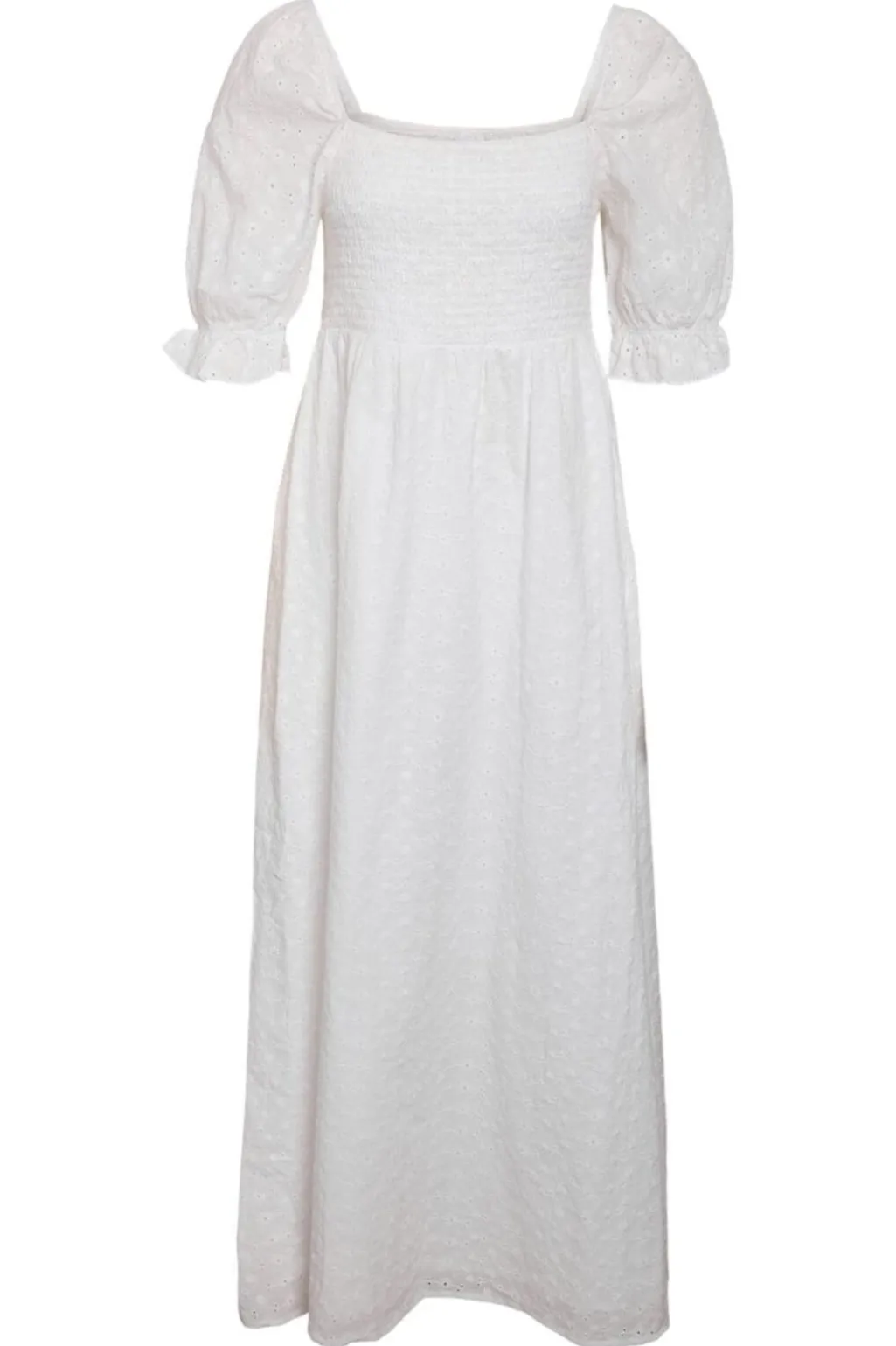 Nmsommer 2/4 Broderie Maxi Dress