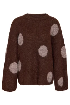 Nmsutton L/S Polka Dot Oversize Knit Fwd