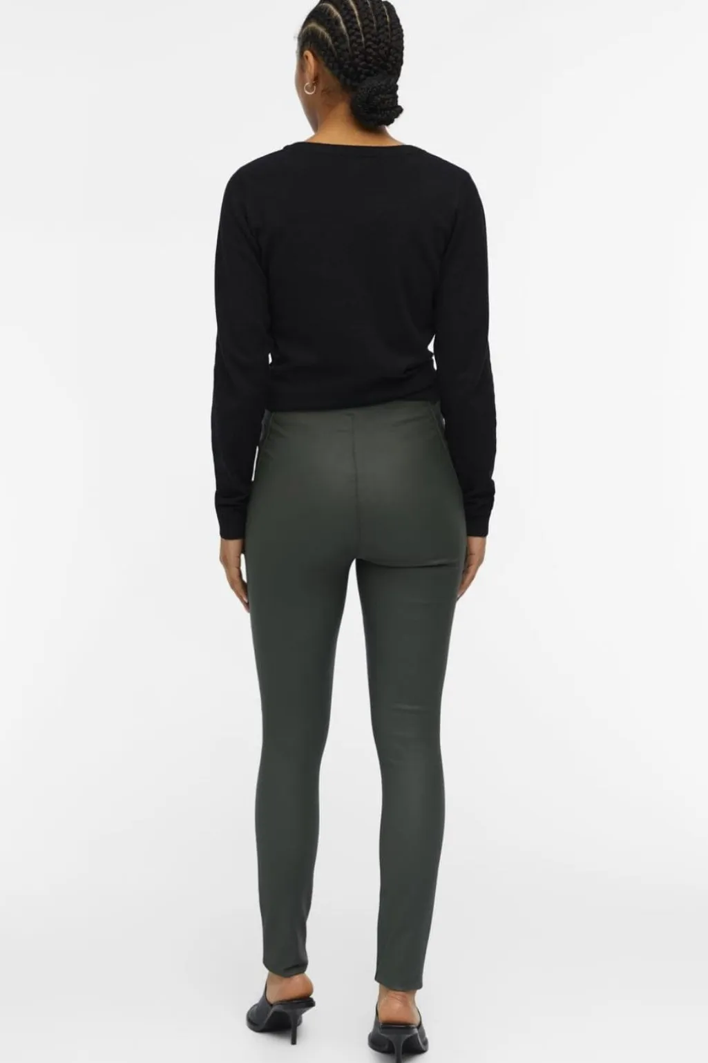 Objbelle Coated Leggings