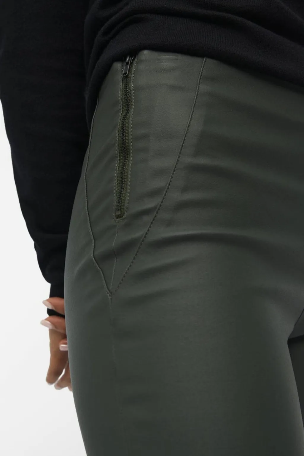 Objbelle Coated Leggings