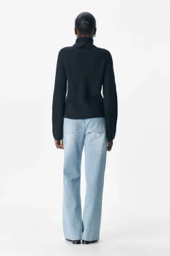 Objviola Ls Lo Rollneck Knit