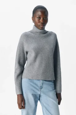 Objviola Ls Lo Rollneck Knit