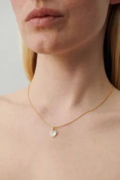 Ocean Heart Necklace n-387-gp -