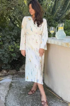 Ofeliaic Long Wrap Dress