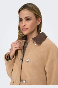 Onlaggie Faux Suede Contrast Jacket