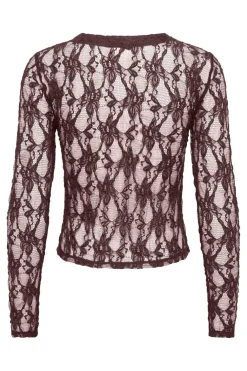 Onlalba L/S V-Neck Lace Top