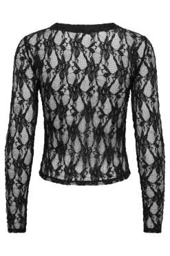 Onlalba L/S V-Neck Lace Top
