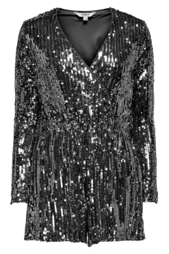 Onlamabel Ls Sequins Playsuit