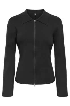 Onlandrea Ls Zip Polo Cardigan Knt