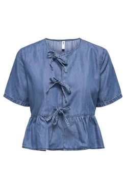 Onlbea Ss Bow Shirt 15344257