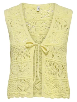 Onlbeach Life Sl Tie Vest Knt