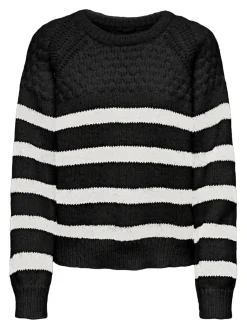 Onlbillie Life Ls Stripe O-Neck Knt