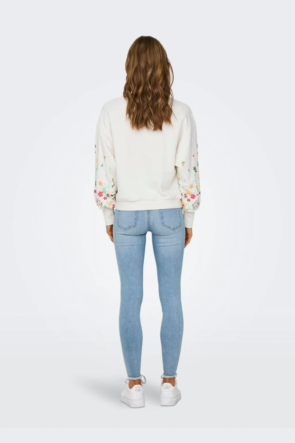 Onlbrooke L/S O-Neck Flower Swt