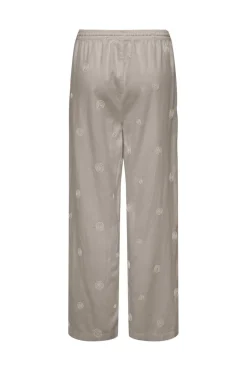 Onlcaro Linen Bl Emb Wide Pant Cc