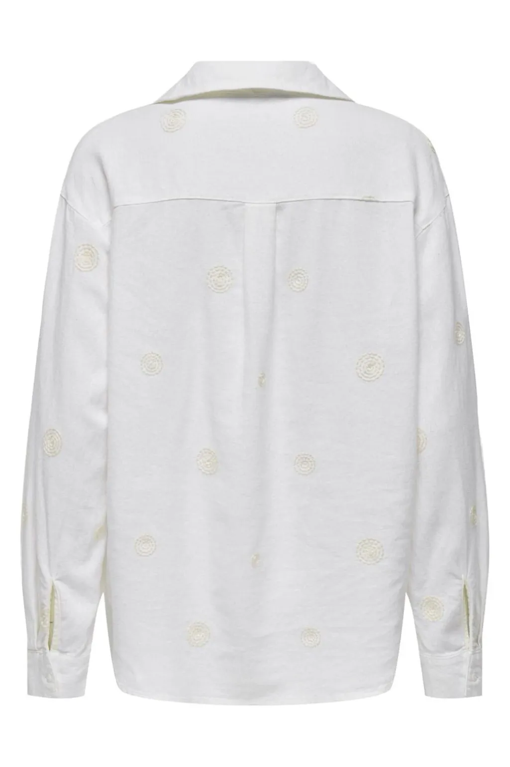 Onlcaro L/S Linen Bl Emb Shirt Cc
