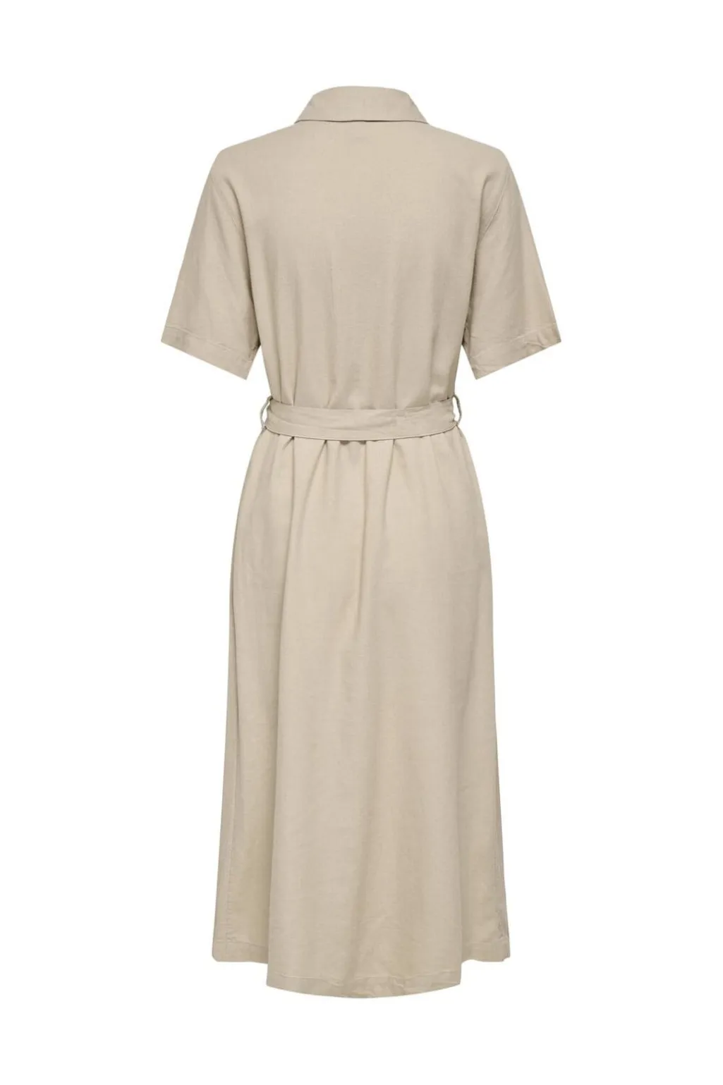 Onlcaro S/S Linen Bl Belt Dress Cc