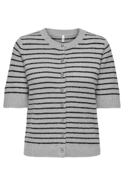 Onlchester Life Ss Stripe Cardi Cc Knt