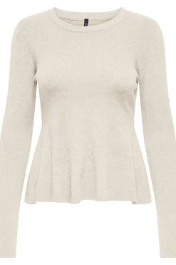 Onlcoco Life Ls Rib Oneck Peplum Cc Knt