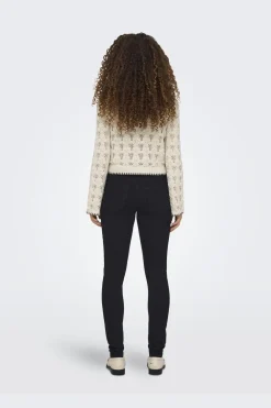 Onlcrystal Life Ls Detail O-Neck Knt