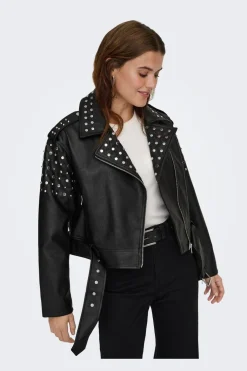Onldestiny Faux Leather Biker