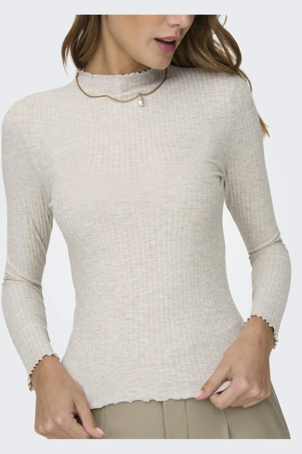 Onlemma L/S High Neck Top