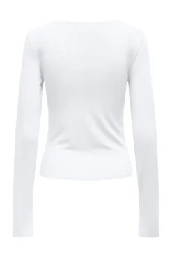 Onlfelina L/S Boatneck Slit Top